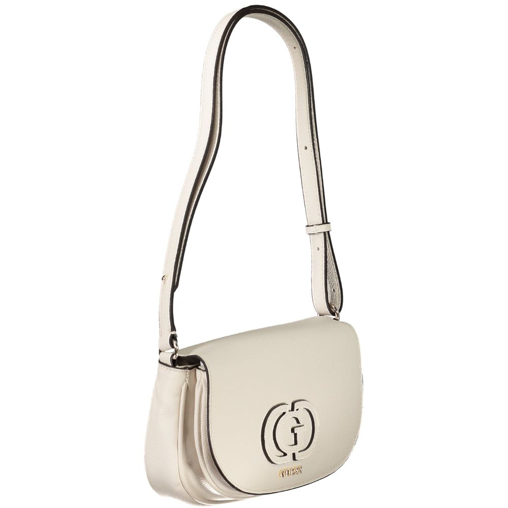 Guess Jeans Women's White Polyurethane Handbag