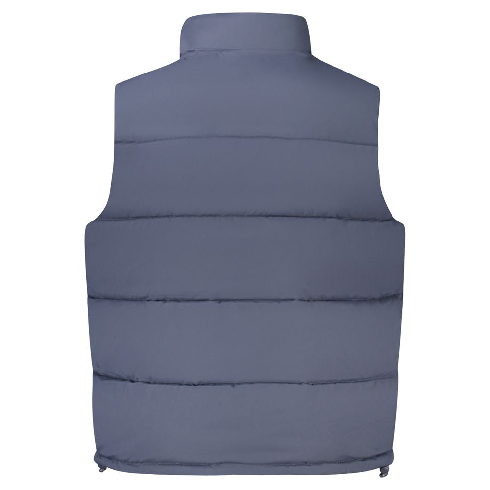 Guess Jeans Men's Blue Polyester Sleeveless Jacket