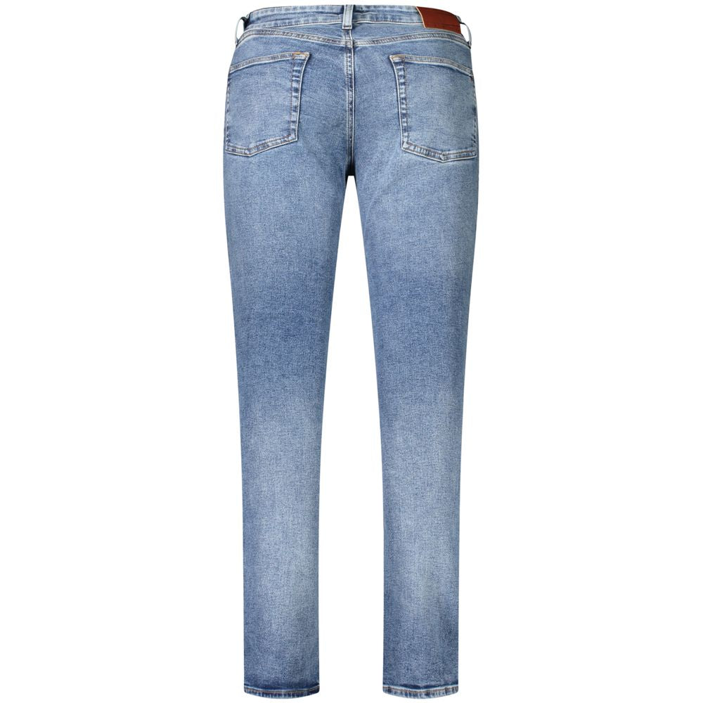 Tommy Hilfiger Men's Blue Cotton Slim-Fit Jeans
