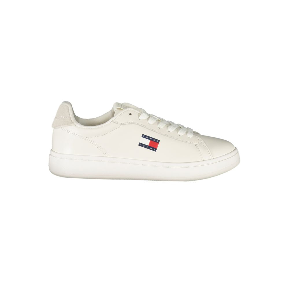 Tommy Hilfiger Women's White Polyurethane Sneakers