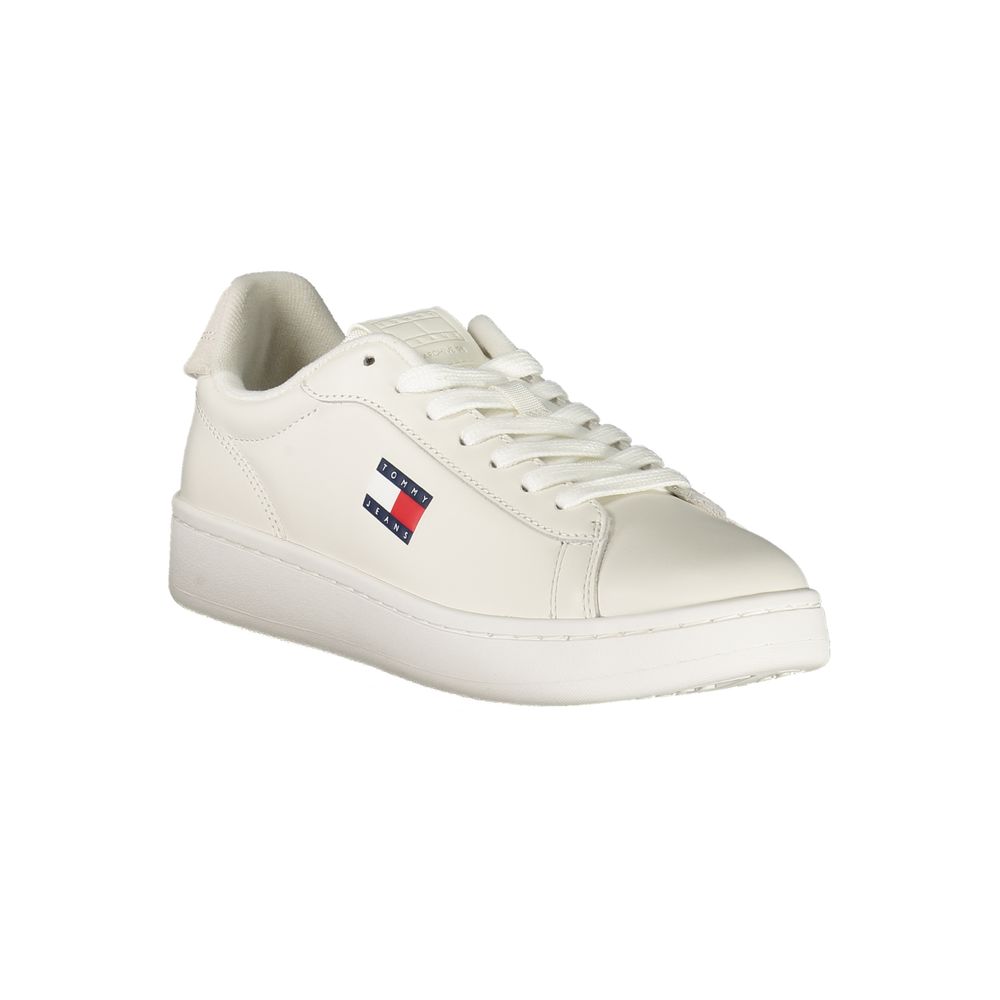 Tommy Hilfiger Women's White Polyurethane Sneakers