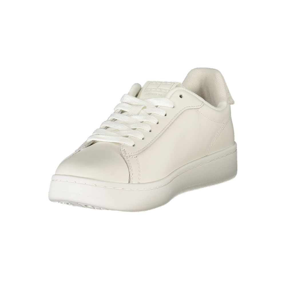 Tommy Hilfiger Women's White Polyurethane Sneakers