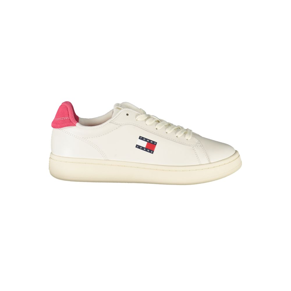 Tommy Hilfiger Women's White Polyurethane Sneakers