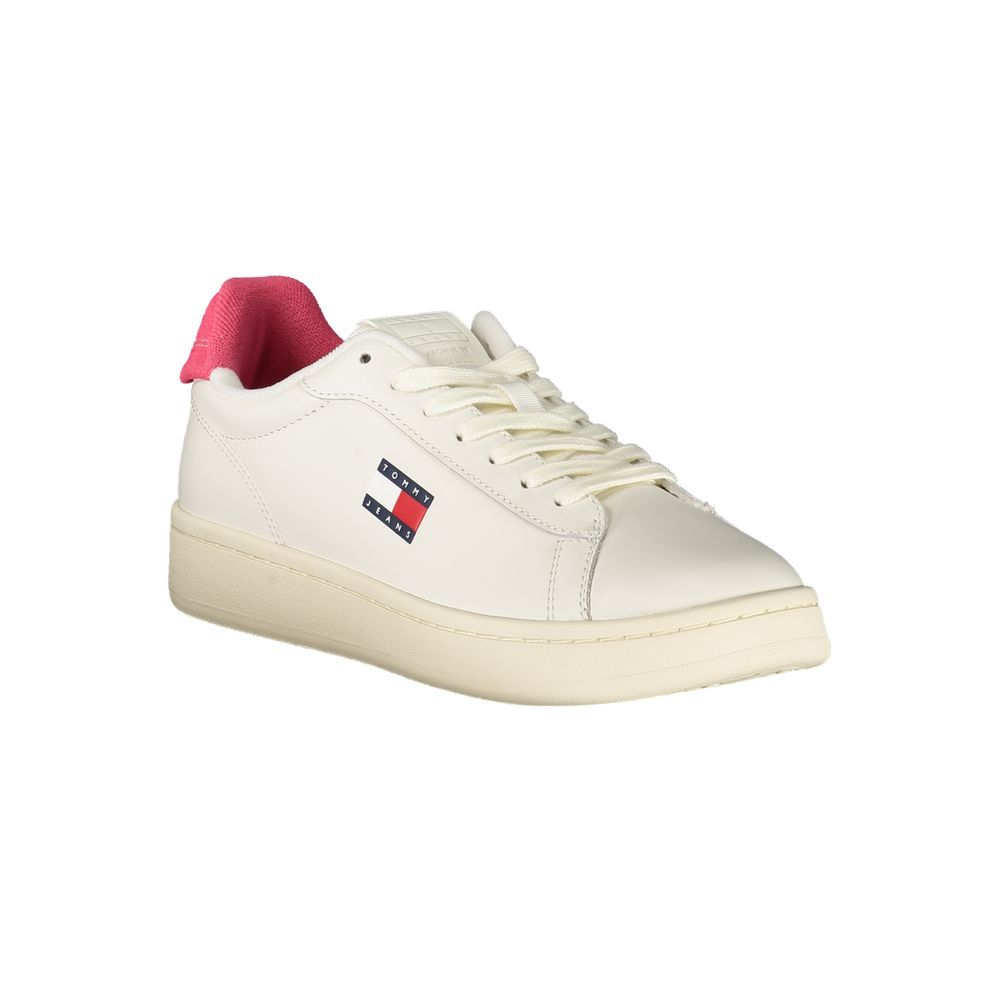 Tommy Hilfiger Women's White Polyurethane Sneakers