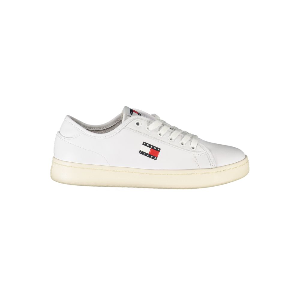 Tommy Hilfiger Women's White Polyurethane Sneakers