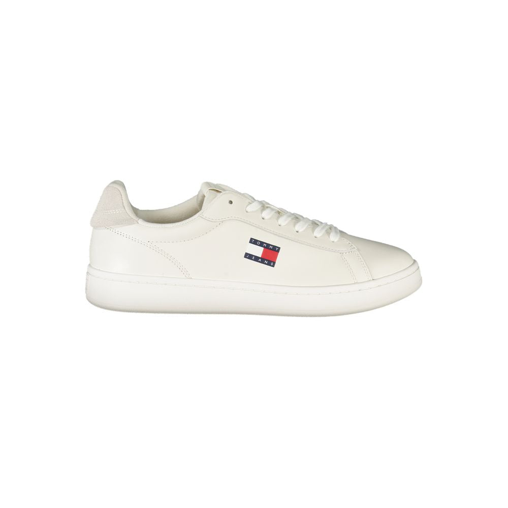 Tommy Hilfiger Men's White Polyurethane Sneakers