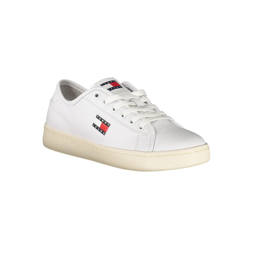 Tommy Hilfiger Women's White Polyurethane Sneakers