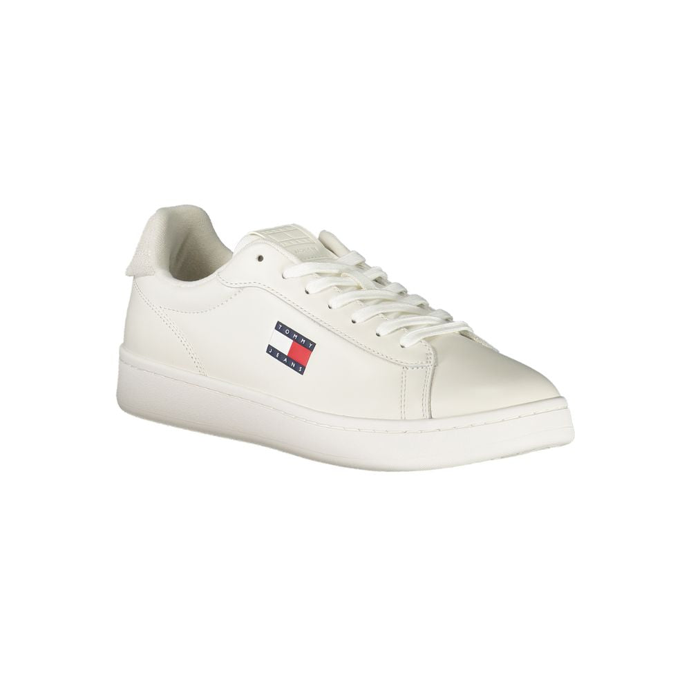 Tommy Hilfiger Men's White Polyurethane Sneakers