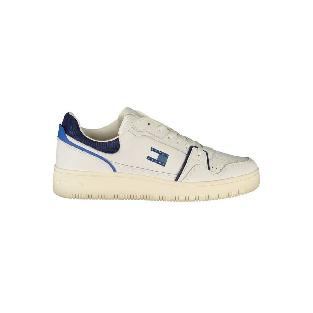 Tommy Hilfiger Men's White Polyurethane Sneakers