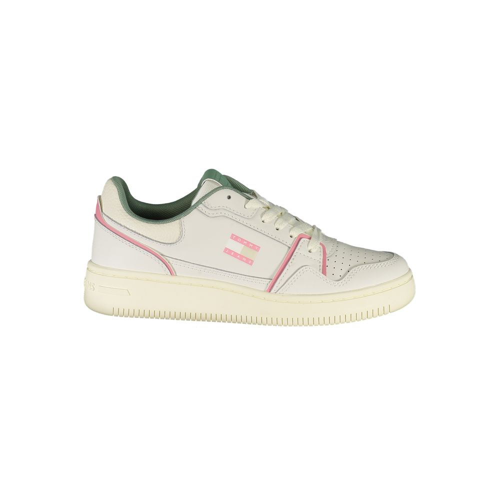 Tommy Hilfiger Women's White Polyurethane Sneakers