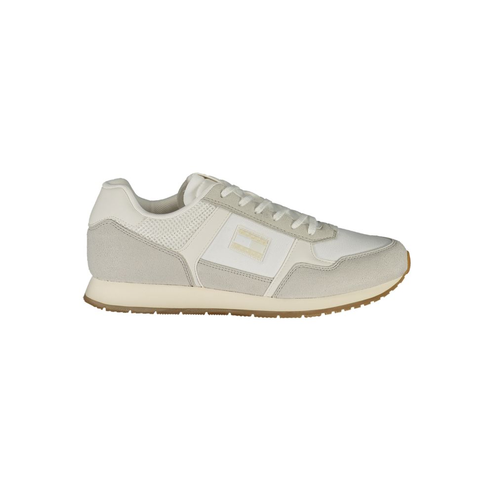Tommy Hilfiger Men's White Polyurethane Sneakers