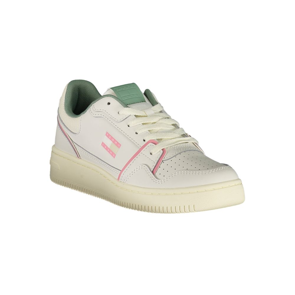 Tommy Hilfiger Women's White Polyurethane Sneakers