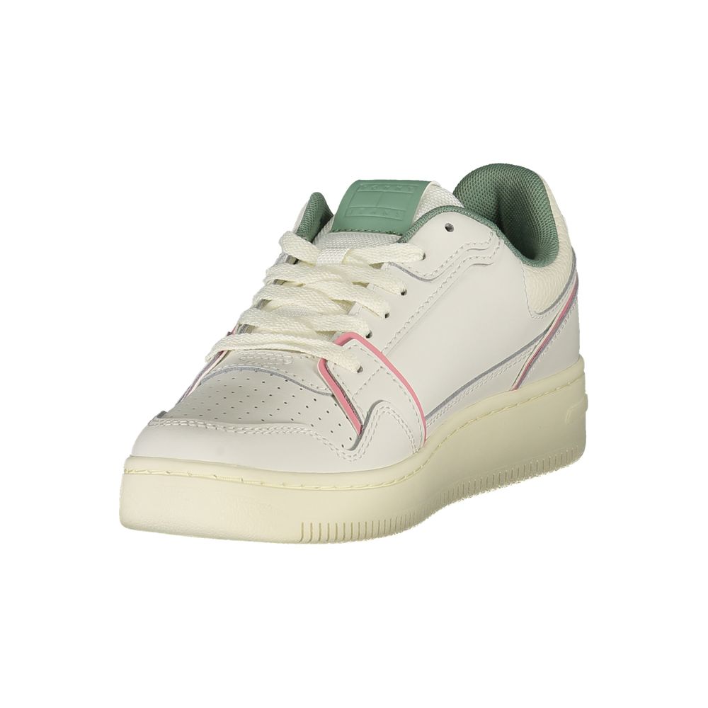 Tommy Hilfiger Women's White Polyurethane Sneakers