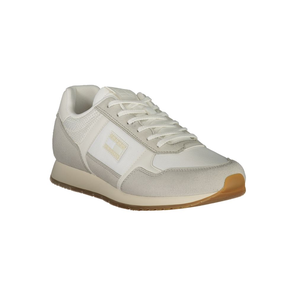 Tommy Hilfiger Men's White Polyurethane Sneakers