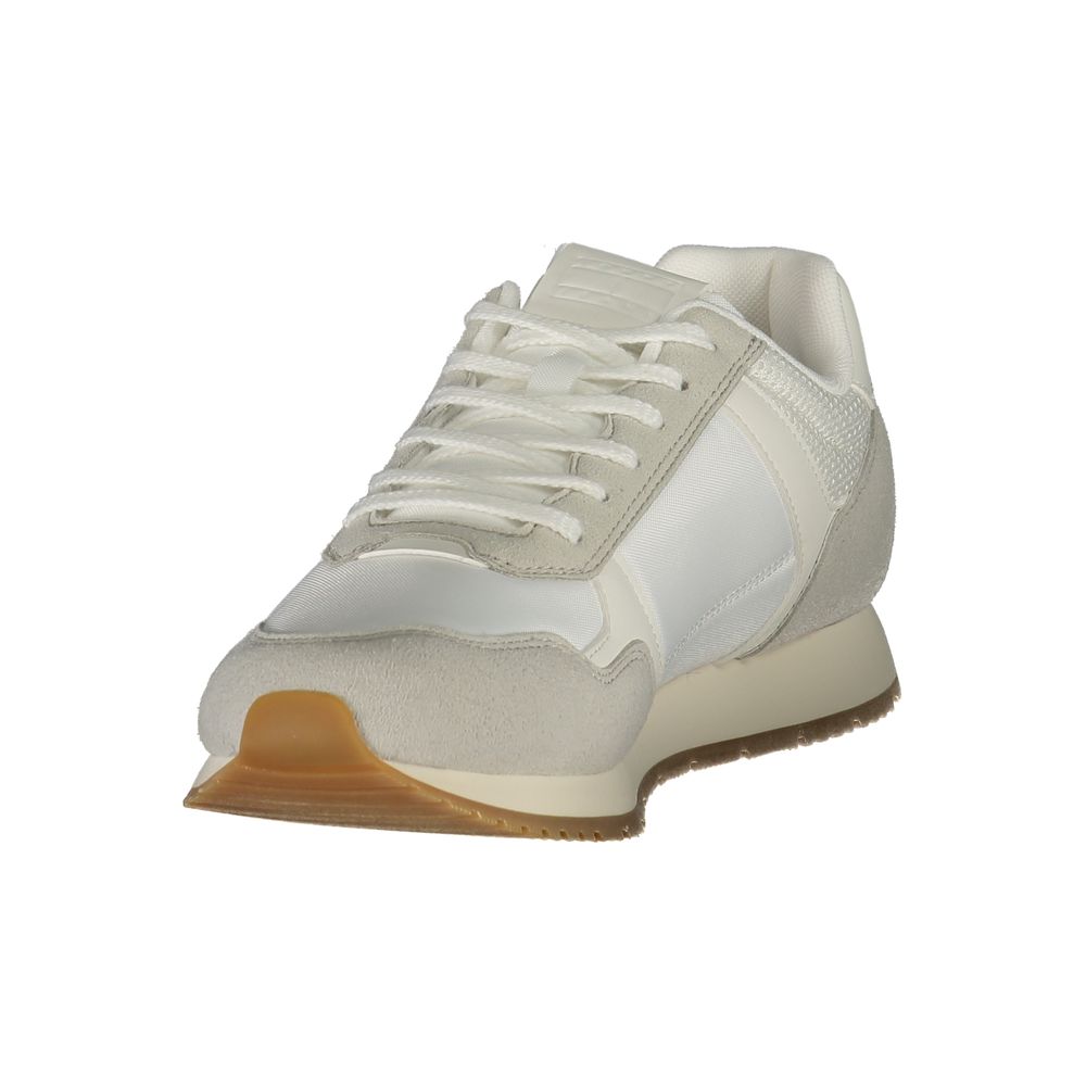 Tommy Hilfiger Men's White Polyurethane Sneakers