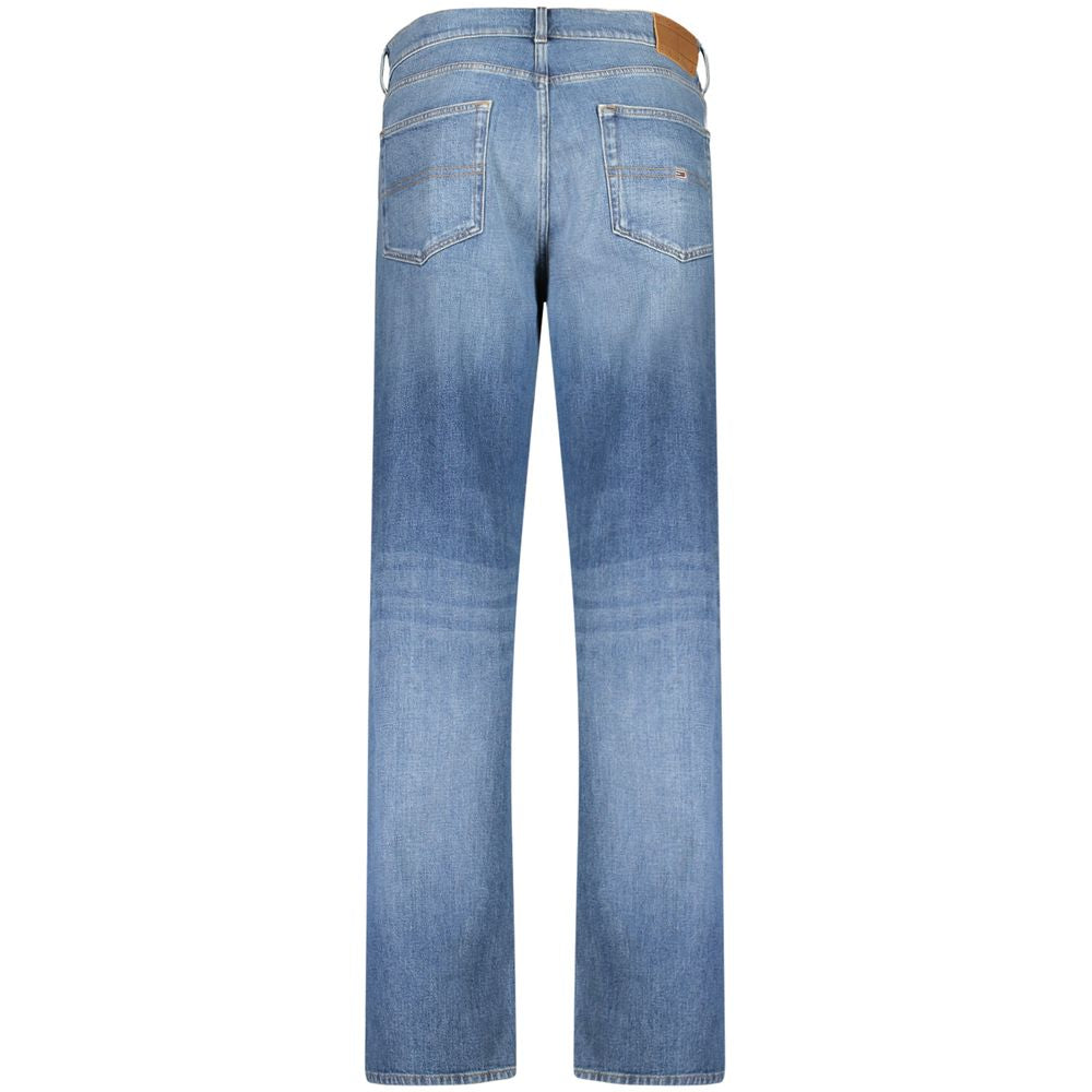 Tommy Hilfiger Men's Blue Cotton Tapered Jeans