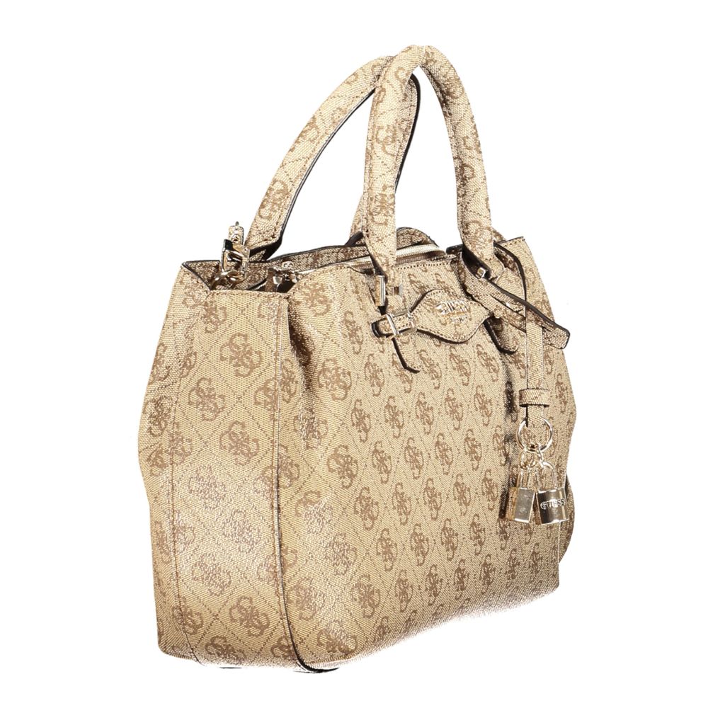 Guess Katya Women's Beige Satchel Bag