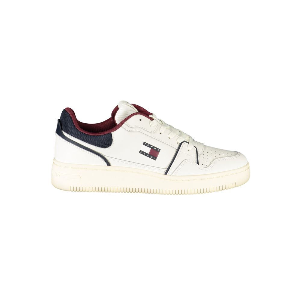 Tommy Hilfiger Men's White Polyurethane Sneakers