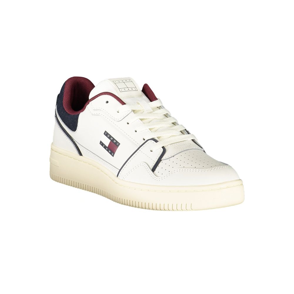 Tommy Hilfiger Men's White Polyurethane Sneakers