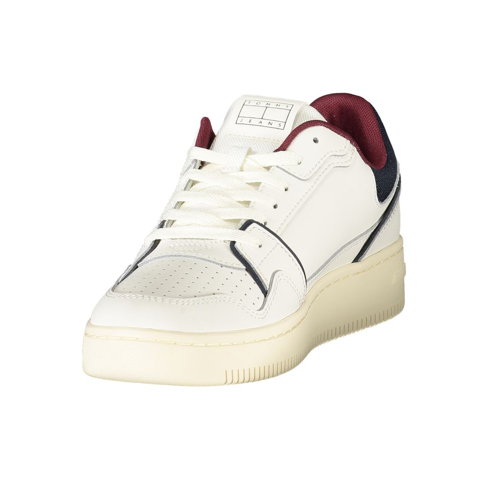 Tommy Hilfiger Men's White Polyurethane Sneakers