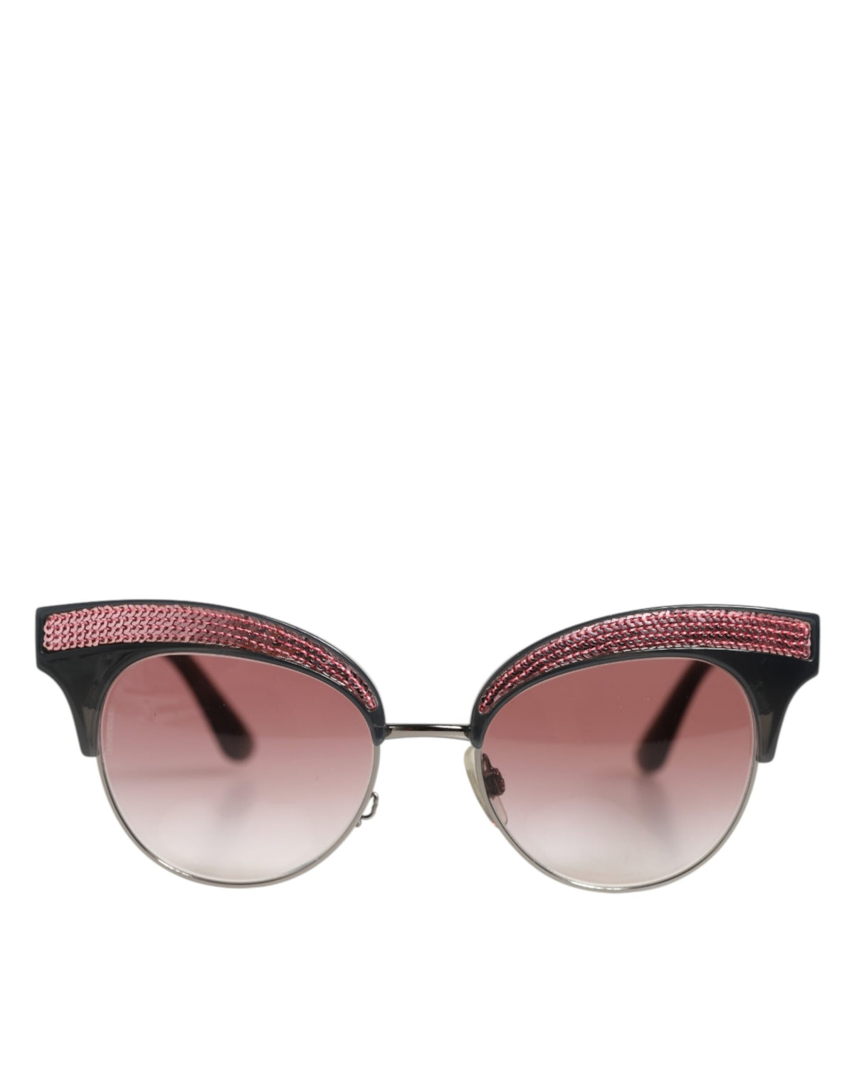 Dolce & Gabbana DG6109 Women's Black Sequined Cat-Eye Sunglasses