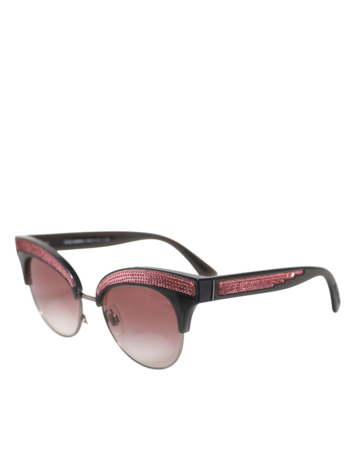 Dolce & Gabbana DG6109 Women's Black Sequined Cat-Eye Sunglasses