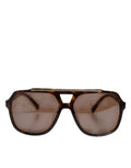 Dolce & Gabbana DG4388F Women's Dark Brown Aviator Sunglasses