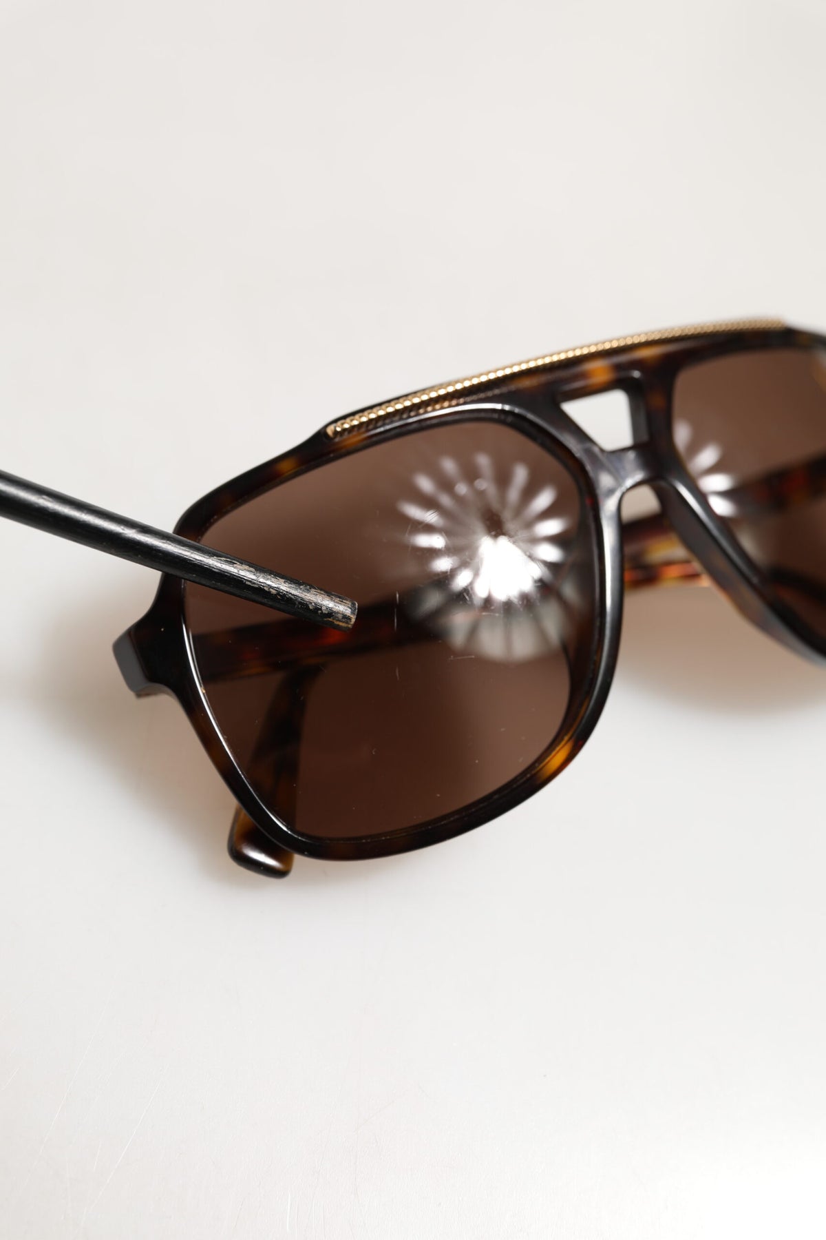 Dolce & Gabbana DG4388F Women's Dark Brown Aviator Sunglasses