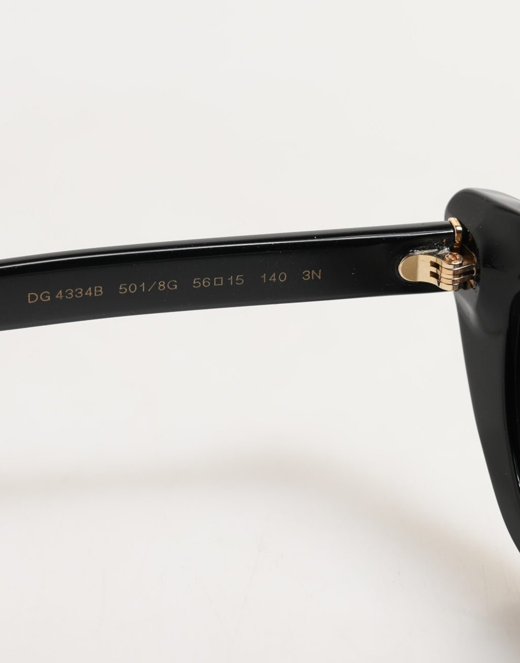 Dolce & Gabbana DG4334B Women's Black Cat-Eye Sunglasses