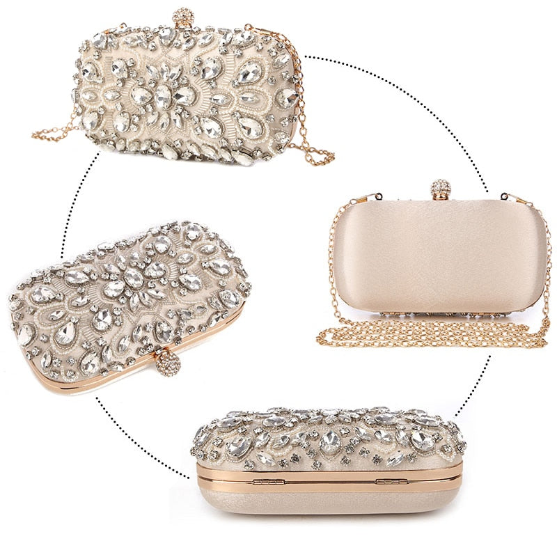 Luxury Pearl Wedding Clutch Bag for Women