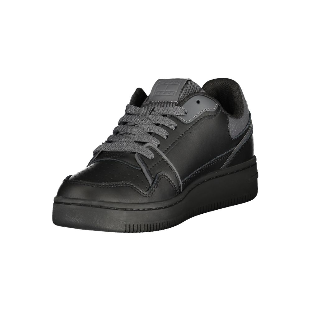 Tommy Hilfiger Women's Black Polyurethane Sneakers