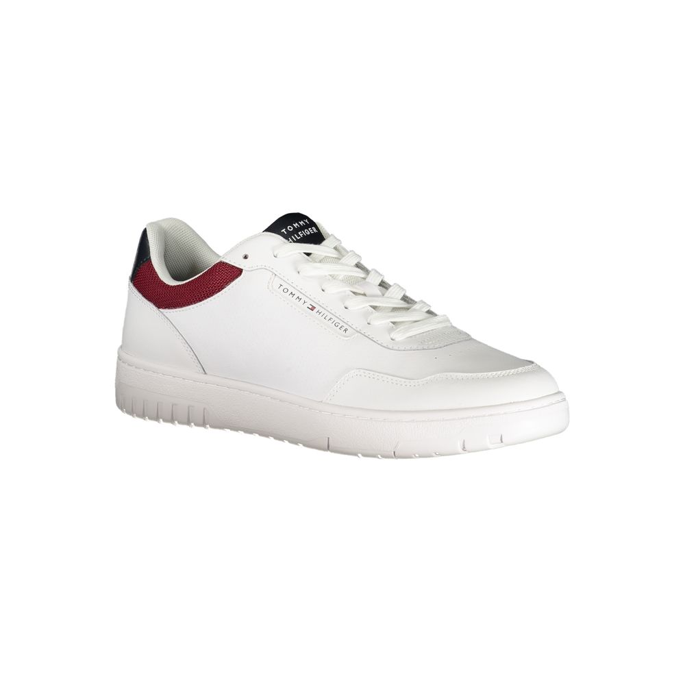 Tommy Hilfiger Men's White Polyurethane Sneakers