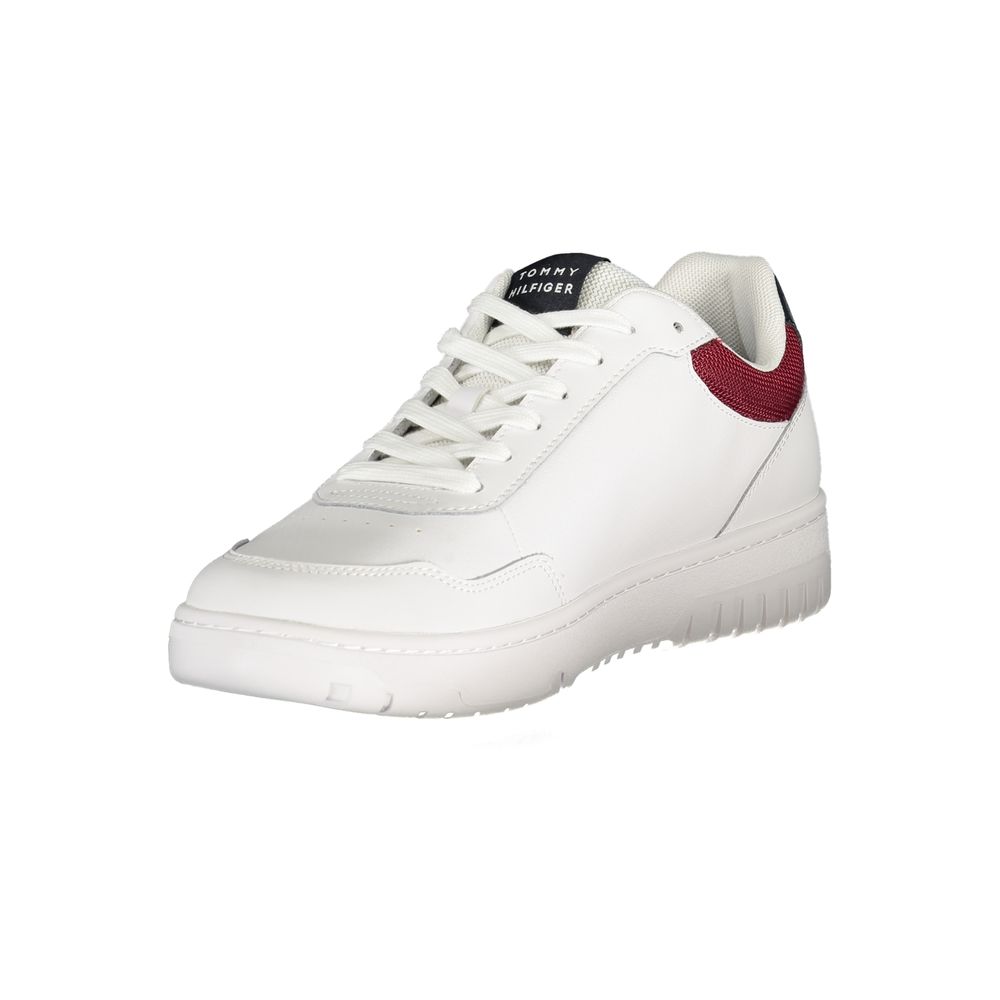 Tommy Hilfiger Men's White Polyurethane Sneakers