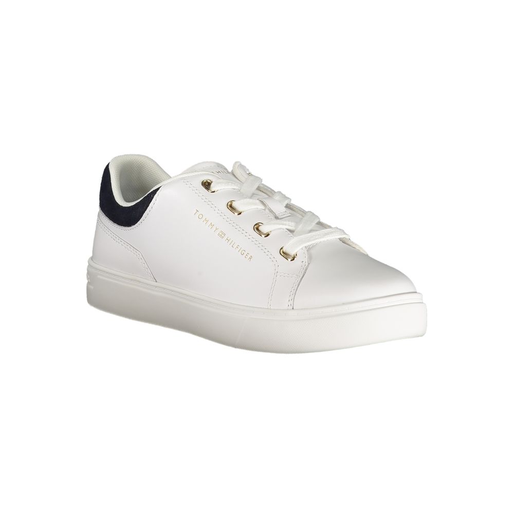 Tommy Hilfiger Women's White Polyurethane Sneakers