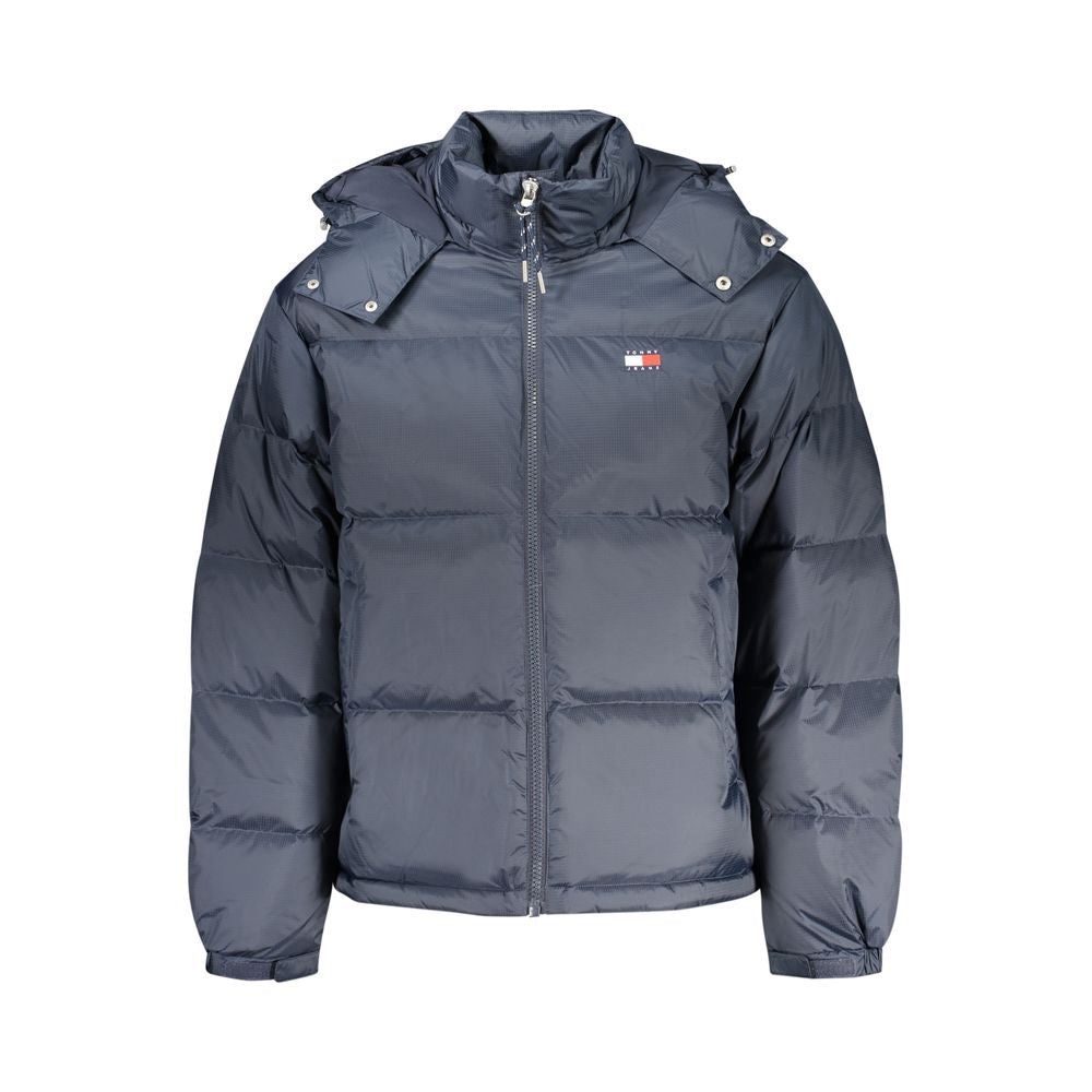 Tommy Hilfiger Men's Blue Polyester Full-Length Jacket
