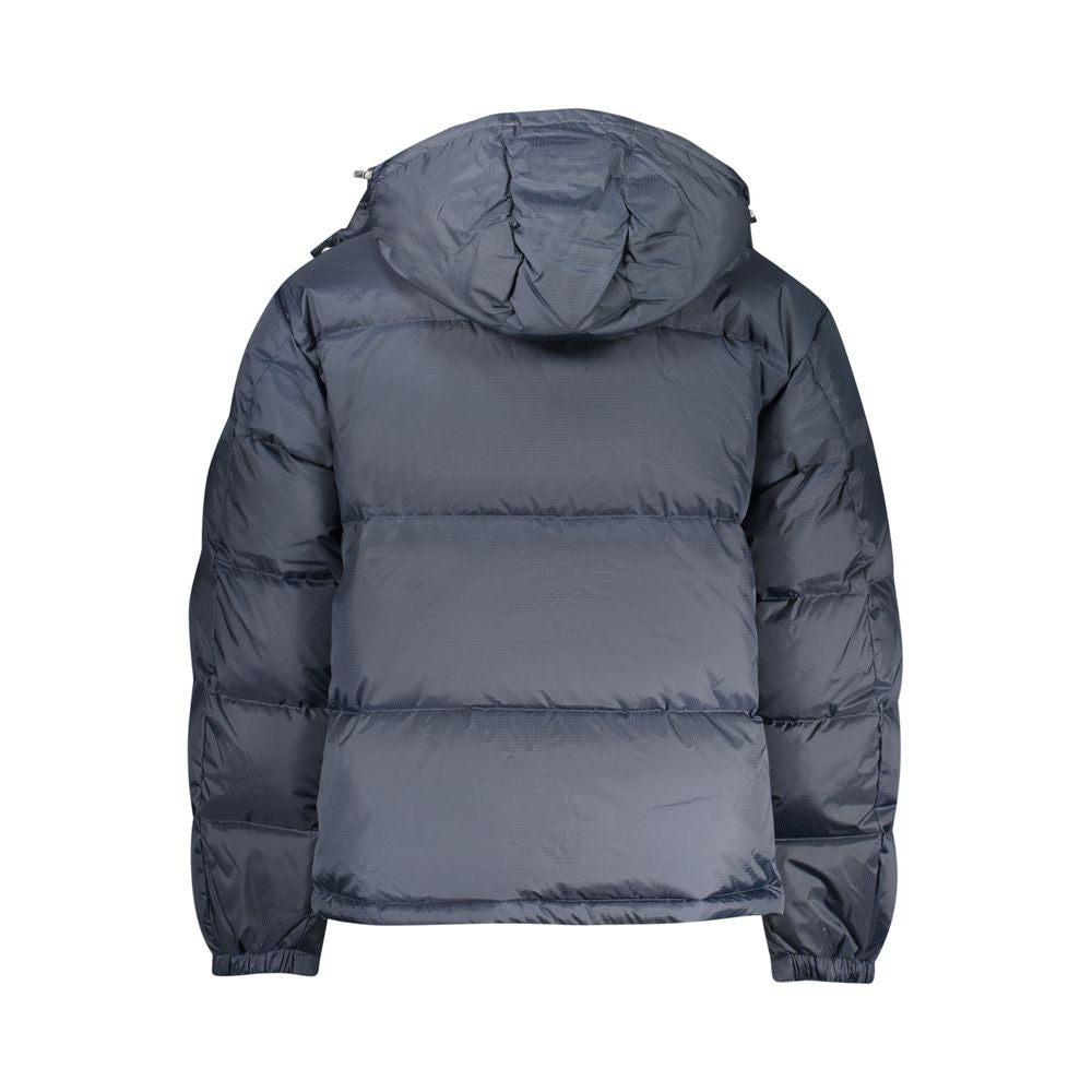 Tommy Hilfiger Men's Blue Polyester Full-Length Jacket