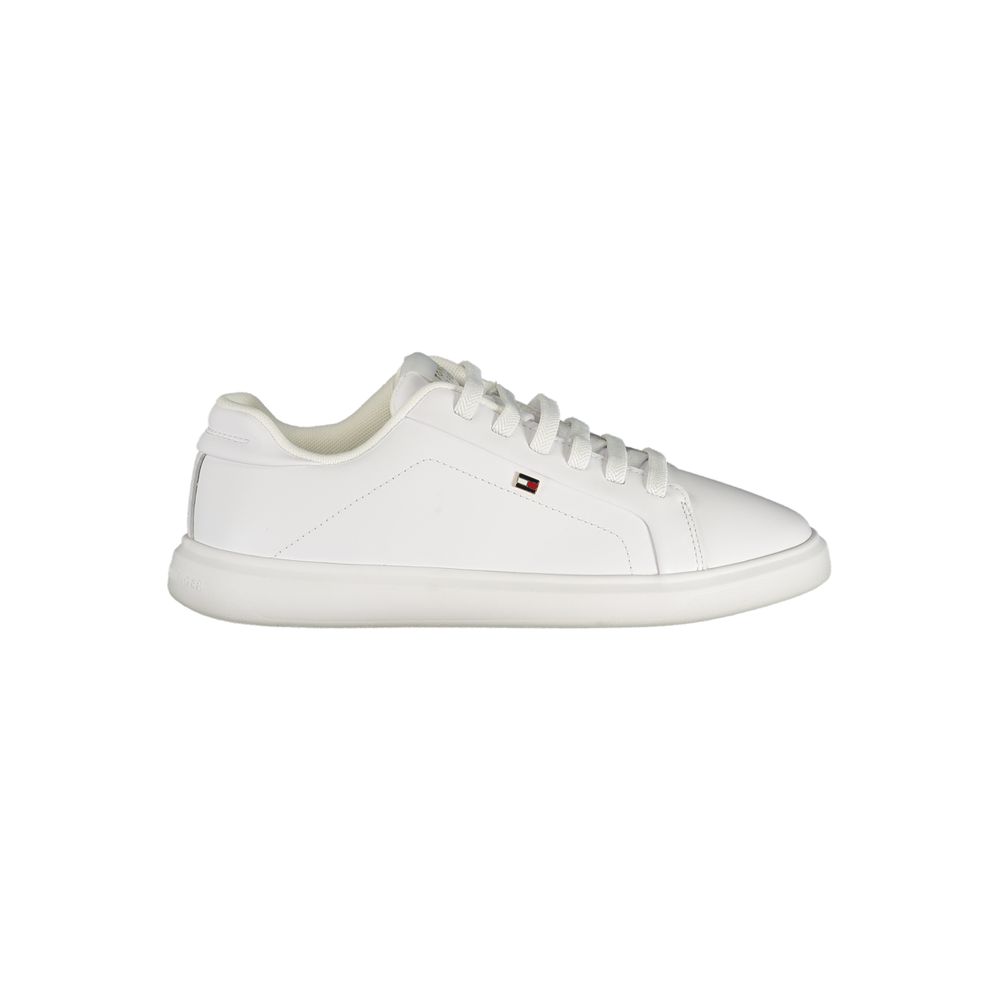 Tommy Hilfiger Women's White Polyurethane Sneakers
