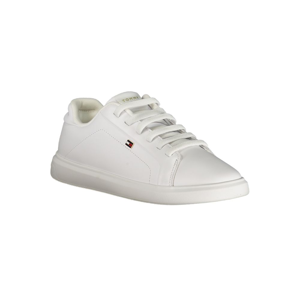 Tommy Hilfiger Women's White Polyurethane Sneakers