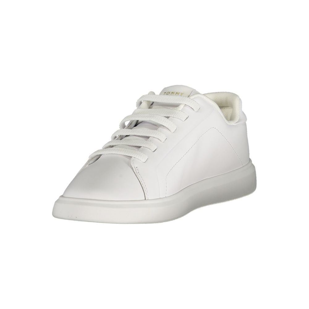 Tommy Hilfiger Women's White Polyurethane Sneakers