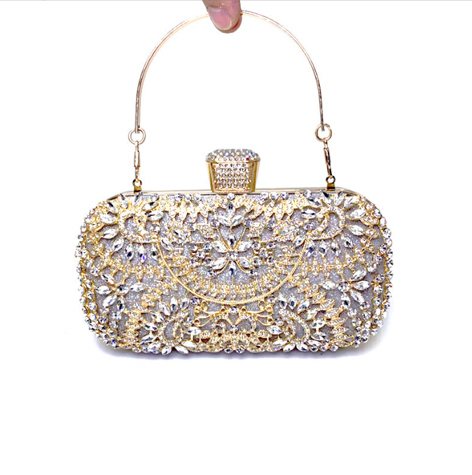 Luxury Rhinestone Diamond Evening Clutch Bag