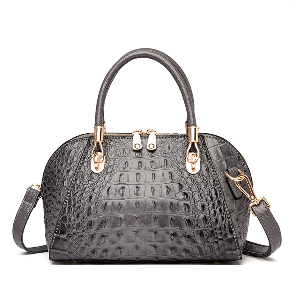 Luxury Crocodile Pattern Handbag for Women