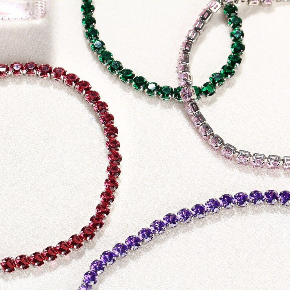 Luxury 4mm Cubic Zirconia Tennis Bracelet