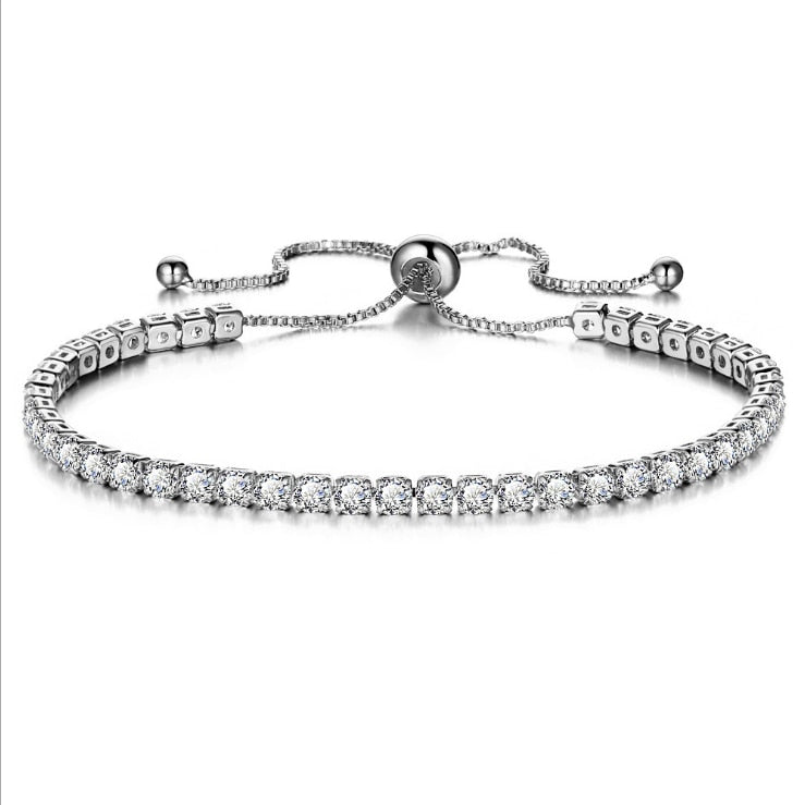 Luxury 4mm Cubic Zirconia Tennis Bracelet