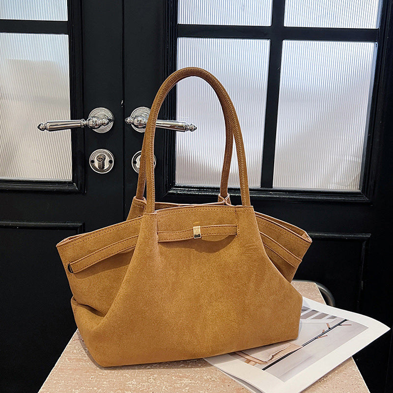 Elegant Soft Suede Tote Bag for Women