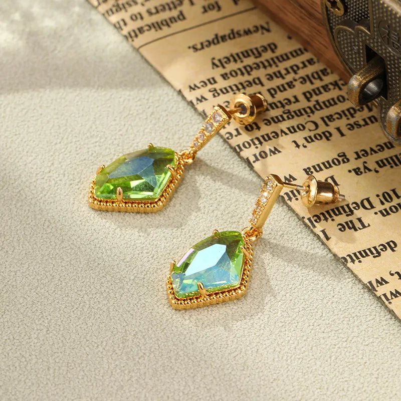Luxury Irregular Crystal Earrings for Women