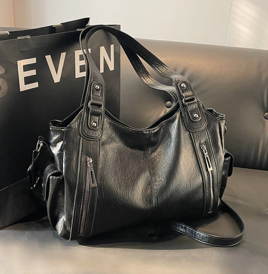 Elegant Soft Leather Tote Bag for Women