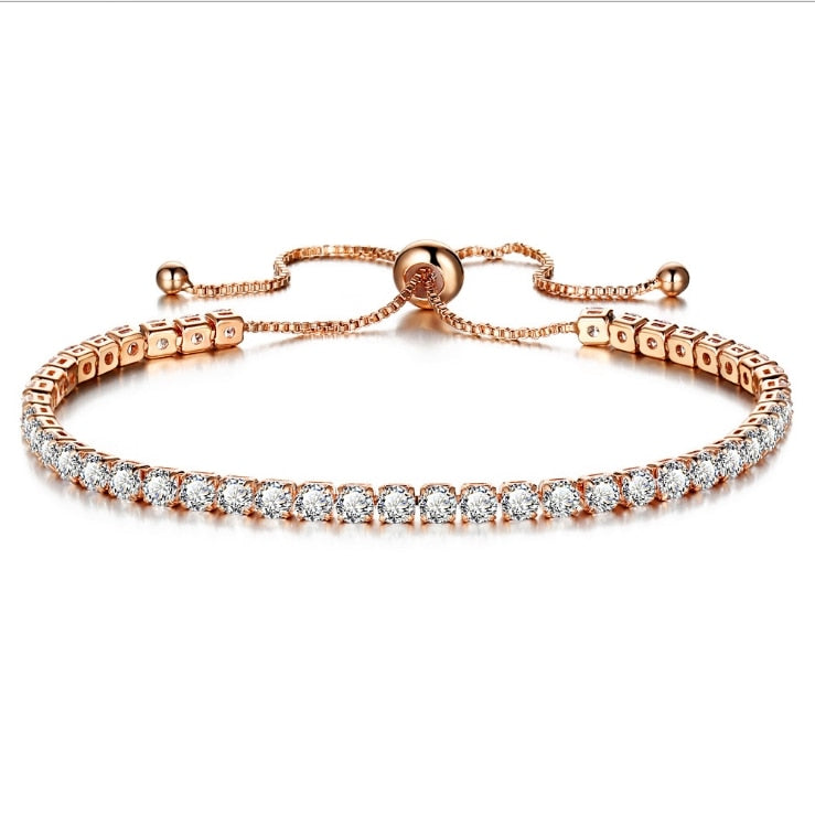 Luxury 4mm Cubic Zirconia Tennis Bracelet