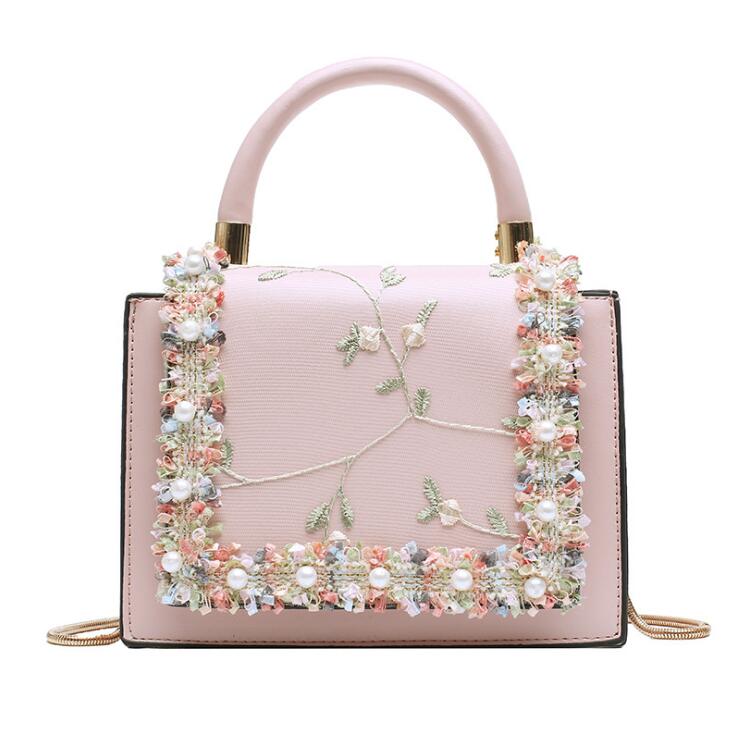 Vintage Floral Lace Crossbody Handbag