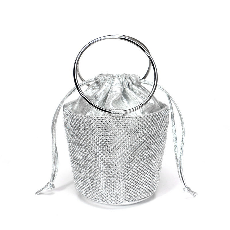 Luxury Diamond-Studded Evening Clutch Bag