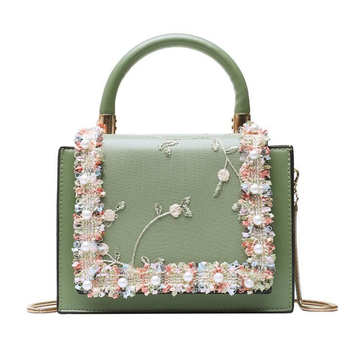 Vintage Floral Lace Crossbody Handbag